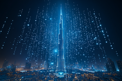 Digital Dubai Skyline