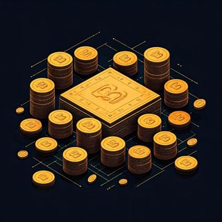 gold coin stacks