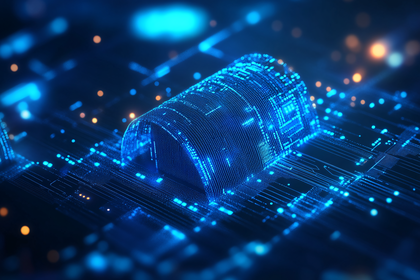 Digital Tunnel On Circuit Board