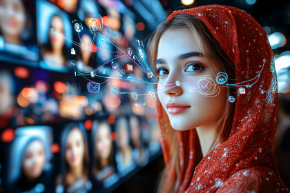 Digital Veil Portrait