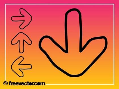 Direction Arrows Free Vector