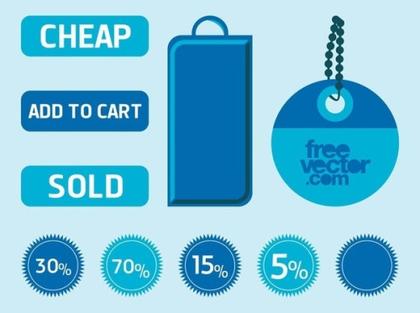 Discount Labels s Free Vector