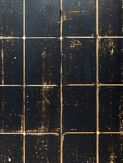 Distressed Black Tiles