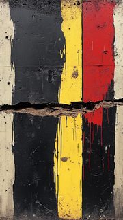 Distressed Color Stripes Wall