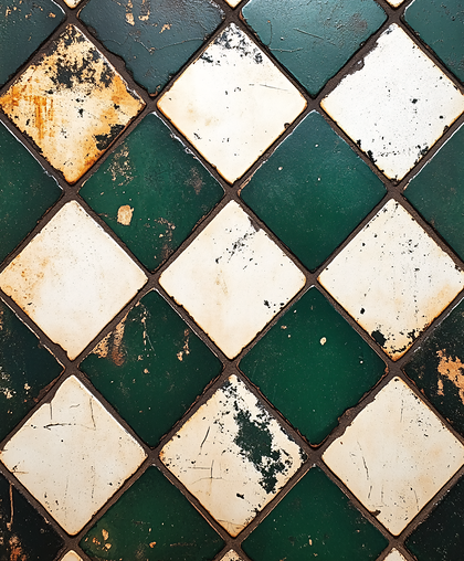 Distressed Diamond Tiles