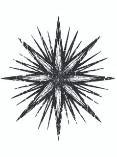 Grunge Starburst Compass