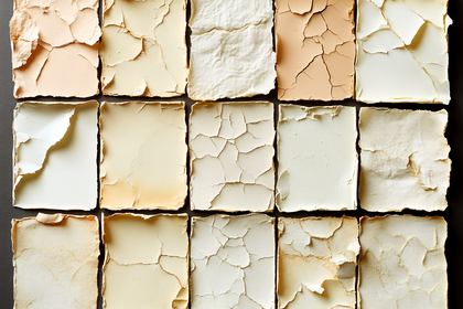 Distressed Paper Tile Grid