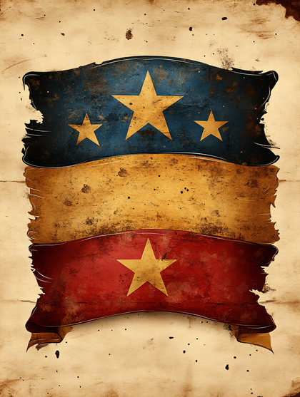 Distressed Star Banner