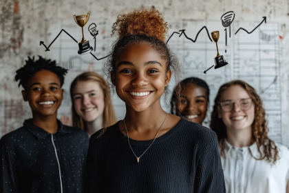 Diverse Group Celebrating Success