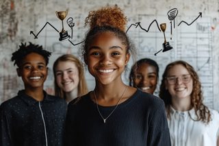 Diverse Group Celebrating Success