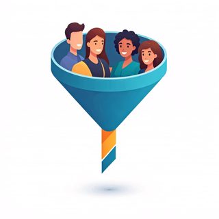 people in funnel
