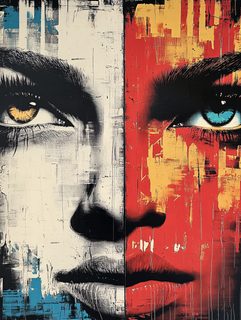 Divided Feminine Portrait