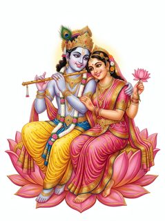 Radha Krishna Lotus