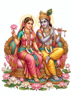 Radha Krishna illustration