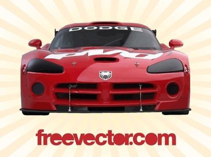 Dodge Viper Front View Free Vector