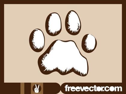 Dog Paw Free Vector