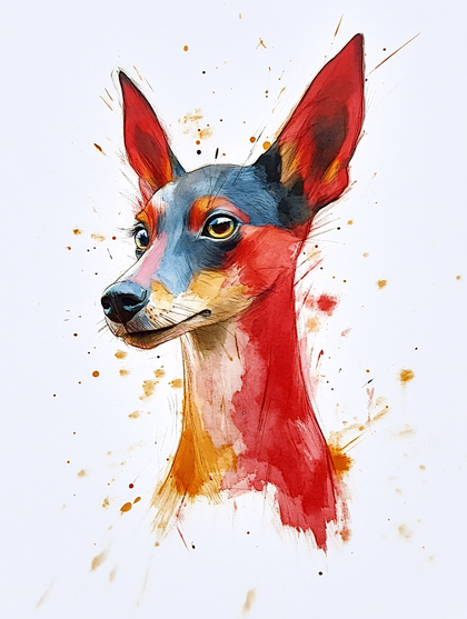 Dog Portrait Watercolor