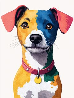 Dog With Split Face