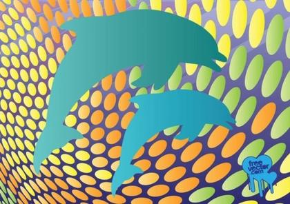 Dolphin Fun Free Vector