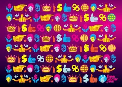Donald Trump Wallpaper Pattern Free Vector