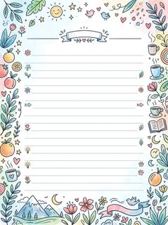 doodle stationery page