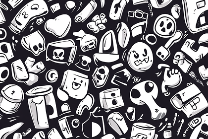 Doodle Objects Pattern