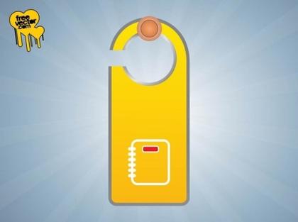 Door Hanger Free Vector