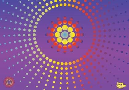 Dots Background Free Vector