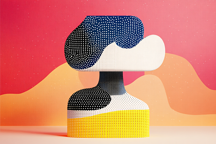Dotted Abstract Sculpture