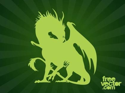 Dragon Silhouette Free Vector