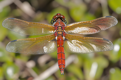 Dragonfly Close-up with Detailed Wings
