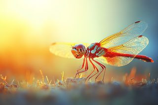 Dragonfly On Ground