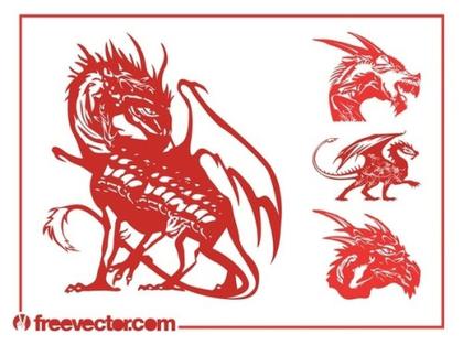 Dragons Set Free Vector