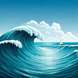 ocean wave illustration