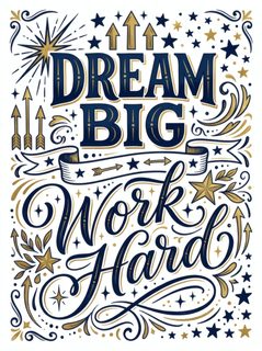 motivational typography print