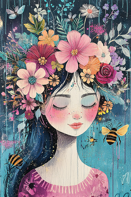 Dreaming Floral Portrait