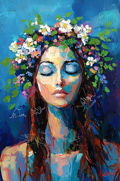 Dreamy Floral Portrait