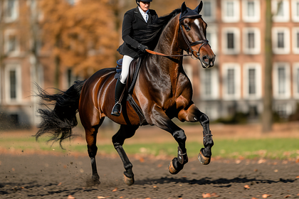 Dressage Horse and Rider