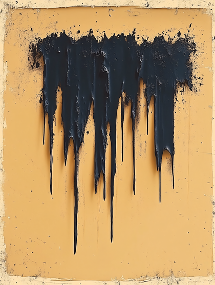 Dripping Black Paint