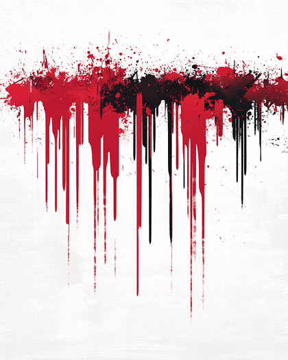 Dripping Blood Abstract