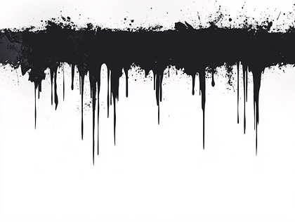 Dripping Ink Abstract