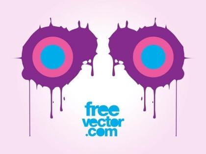 Dripping Paint Free Vector