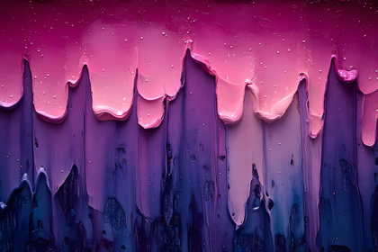 Dripping Pink and Purple Paint