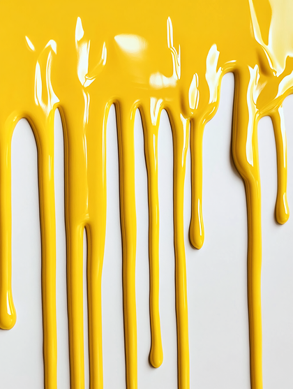 Dripping Yellow Paint