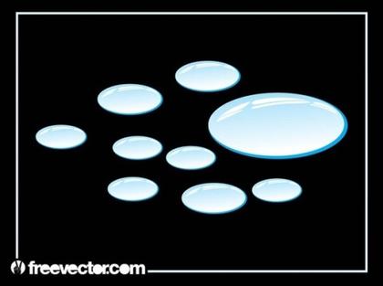 Drops of Water Free Vector