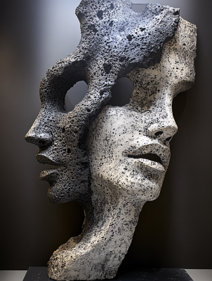 Dual Face Sculpture