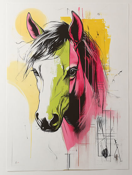 Dual Tone Horse Head