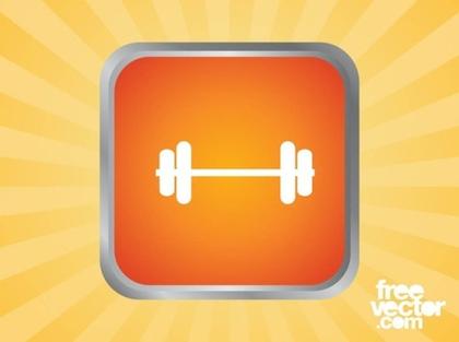 Dumbbell Icon Free Vector