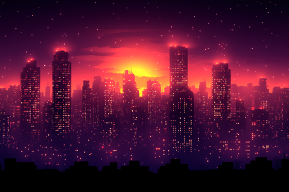 Dusk Cityscape