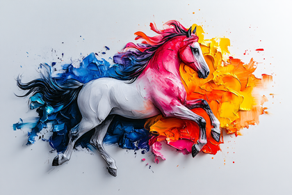 Dynamic Equine Color Splash
